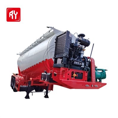 Augstas-kvalitātes puspiekabe-pulvera un granulu materiālu pārvadāšanai