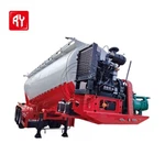 Augstas-kvalitātes puspiekabe-pulvera un granulu materiālu pārvadāšanai